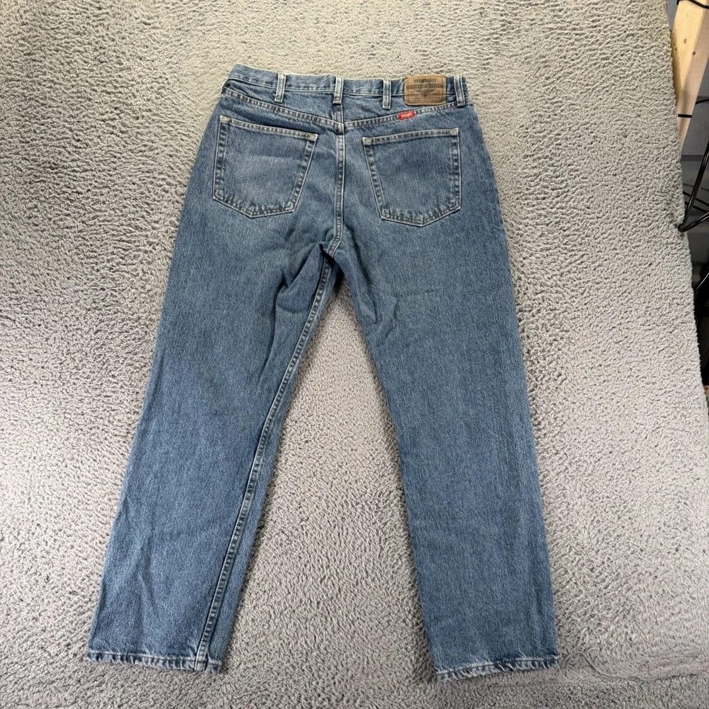 Wrangler Jeans Men's 34x30 Blue Cotton Denim Straight Streetwear Workwear Travel